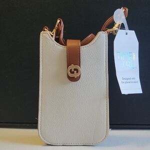 Time and Tru Beige and Tan Crossbody Bag